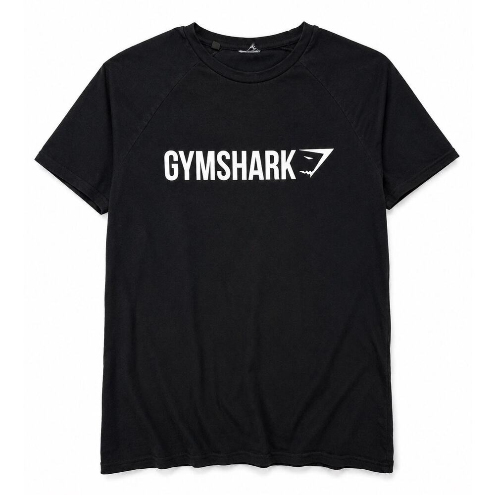 Gymshark Black Performance Athletic Tee | Men’s Medium Workout Shirt